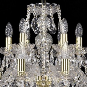 Подвесная люстра Bohemia Ivele Crystal 1411 1411/12+6/240/G в Снежинске - snezhinsk.mebel24.online | фото 4
