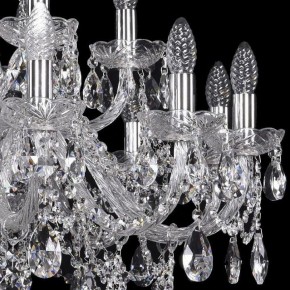 Подвесная люстра Bohemia Ivele Crystal 1411 1411/12+6/300/Ni в Снежинске - snezhinsk.mebel24.online | фото 2