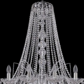 Подвесная люстра Bohemia Ivele Crystal 1411 1411/18/400/h-113/Ni в Снежинске - snezhinsk.mebel24.online | фото 4