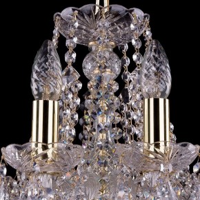 Подвесная люстра Bohemia Ivele Crystal 1413 1413/10/165/G/Leafs в Снежинске - snezhinsk.mebel24.online | фото 4