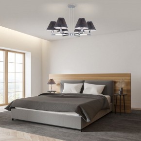 Подвесная люстра Eurosvet Peony 60136/6 хром/графит в Снежинске - snezhinsk.mebel24.online | фото 4