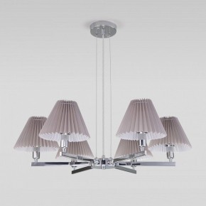 Подвесная люстра Eurosvet Peony 60136/6 хром/серый в Снежинске - snezhinsk.mebel24.online | фото 4