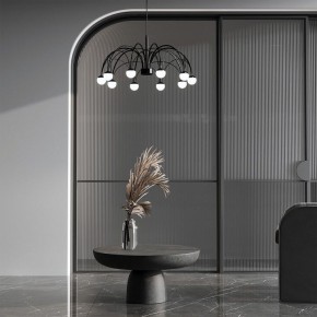 Подвесная люстра Eurosvet Ragno 90034/10 LED черный в Снежинске - snezhinsk.mebel24.online | фото 4