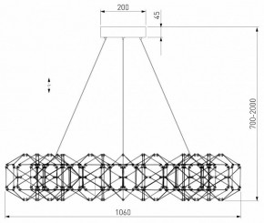Подвесная люстра Eurosvet Uma 90369/15 медь в Снежинске - snezhinsk.mebel24.online | фото 4