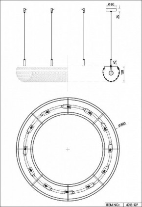 Подвесная люстра Favourite Monilibus 4015-12P в Снежинске - snezhinsk.mebel24.online | фото 5