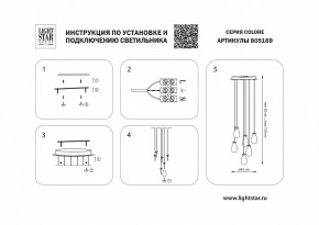 Подвесная люстра Lightstar Colore 805169 в Снежинске - snezhinsk.mebel24.online | фото 3