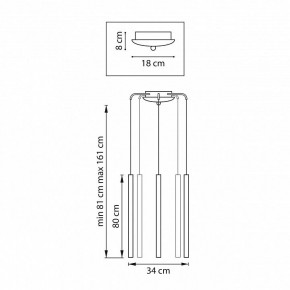 Подвесная люстра Lightstar Tubo L5T747443 в Снежинске - snezhinsk.mebel24.online | фото 3