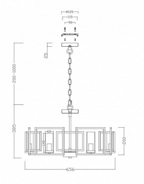 Подвесная люстра Maytoni Bowi H009PL-06G в Снежинске - snezhinsk.mebel24.online | фото 4