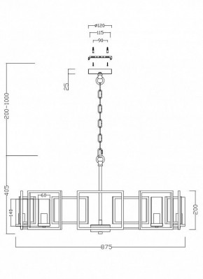 Подвесная люстра Maytoni Bowi H009PL-08G в Снежинске - snezhinsk.mebel24.online | фото 4