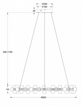 Подвесная люстра Maytoni Tessara MOD081PL-L60G3K в Снежинске - snezhinsk.mebel24.online | фото 4