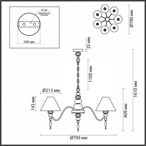 Подвесная люстра Odeon Light Sochi 4896/7 в Снежинске - snezhinsk.mebel24.online | фото 6