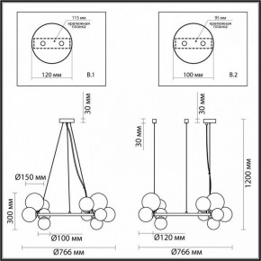 Подвесная люстра Odeon Light Tovi 4818/14 в Снежинске - snezhinsk.mebel24.online | фото 6