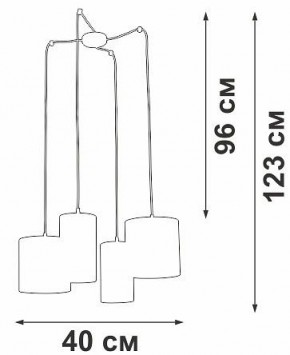 Подвесная люстра Vitaluce V3089 V3089-1/4S в Снежинске - snezhinsk.mebel24.online | фото 5