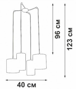 Подвесная люстра Vitaluce V3089 V3089/4S в Снежинске - snezhinsk.mebel24.online | фото 5