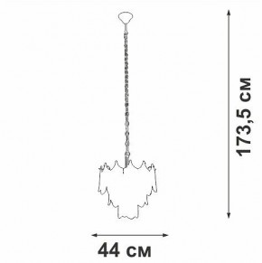 Подвесная люстра Vitaluce V5813 V5813-8/5 в Снежинске - snezhinsk.mebel24.online | фото 3