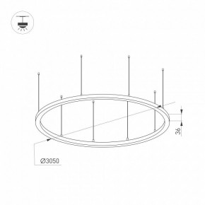 Подвесной светильник Arlight ARC 034078(1) в Снежинске - snezhinsk.mebel24.online | фото 2