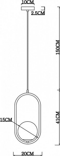 Подвесной светильник Arte Lamp Matisse A7745SP-1AB в Снежинске - snezhinsk.mebel24.online | фото 4