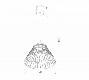 Подвесной светильник Eurosvet Cesta 40017/1 LED коричневый в Снежинске - snezhinsk.mebel24.online | фото 5