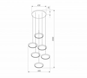 Подвесной светильник Eurosvet Crespella 90034/6 золото в Снежинске - snezhinsk.mebel24.online | фото 5