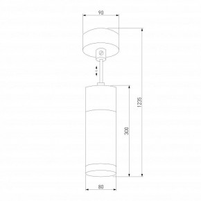 Подвесной светильник Eurosvet Double Topper 50135/1 LED хром/черный в Снежинске - snezhinsk.mebel24.online | фото 4