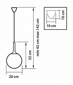 Подвесной светильник Lightstar Globo 813021 в Снежинске - snezhinsk.mebel24.online | фото 3