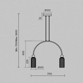 Подвесной светильник Maytoni Antic MOD302PL-02W в Снежинске - snezhinsk.mebel24.online | фото 3