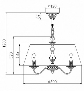 Подвесной светильник Maytoni Bouquet ARM023-PL-03-S в Снежинске - snezhinsk.mebel24.online | фото 4