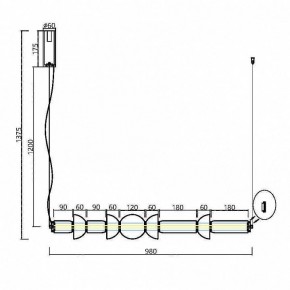 Подвесной светильник Maytoni Cosmo MOD210PL-L39BS3K в Снежинске - snezhinsk.mebel24.online | фото 7