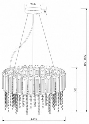 Подвесной светильник Maytoni Hail MOD097PL-06CH в Снежинске - snezhinsk.mebel24.online | фото 4