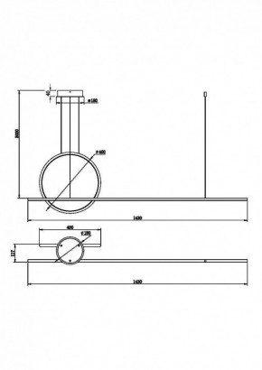 Подвесной светильник Maytoni Halo MOD247PL-L49BK в Снежинске - snezhinsk.mebel24.online | фото 2