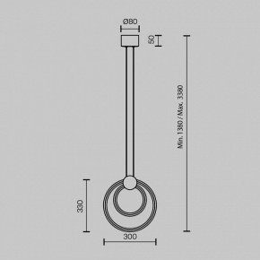 Подвесной светильник Maytoni Link MOD357PL-L14BS3K в Снежинске - snezhinsk.mebel24.online | фото 4