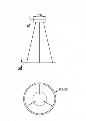 Подвесной светильник Maytoni Rim MOD058PL-L32BSK в Снежинске - snezhinsk.mebel24.online | фото 3