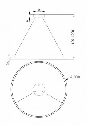 Подвесной светильник Maytoni Rim MOD058PL-L54W4K в Снежинске - snezhinsk.mebel24.online | фото 4