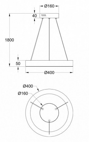 Подвесной светильник Maytoni Saturno MOD415PL-L36BS4K в Снежинске - snezhinsk.mebel24.online | фото 4
