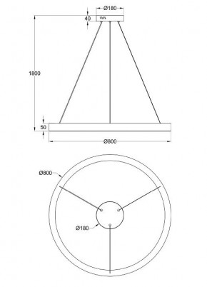 Подвесной светильник Maytoni Saturno MOD415PL-L60BS4K в Снежинске - snezhinsk.mebel24.online | фото 4