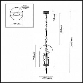 Подвесной светильник Odeon Light Bell 4892/3 в Снежинске - snezhinsk.mebel24.online | фото 6