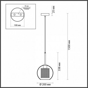 Подвесной светильник Odeon Light Clocky 4939/1 в Снежинске - snezhinsk.mebel24.online | фото 4