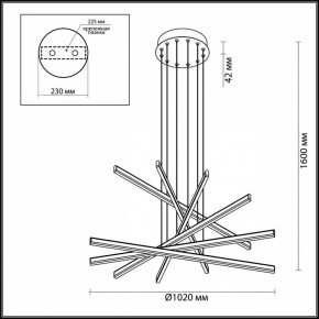 Подвесной светильник Odeon Light Rudy 3890/96L в Снежинске - snezhinsk.mebel24.online | фото 6