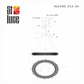 Подвесной светильник ST-Luce Lucchero SL6105.213.01 в Снежинске - snezhinsk.mebel24.online | фото 6