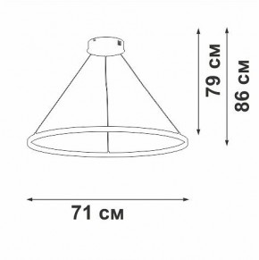 Подвесной светильник Vitaluce V2516 V2516-8/3S в Снежинске - snezhinsk.mebel24.online | фото 3