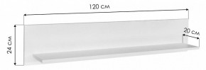 Полка навесная Бэль 10.107 в Снежинске - snezhinsk.mebel24.online | фото 5