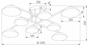 Потолочная люстра Eurosvet Ripple 50389 LED латунь в Снежинске - snezhinsk.mebel24.online | фото 5