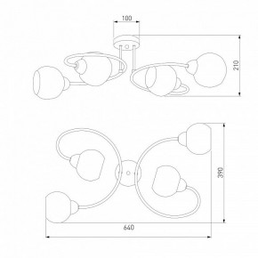 Потолочная люстра Eurosvet Tulia 30136/4 хром в Снежинске - snezhinsk.mebel24.online | фото 3