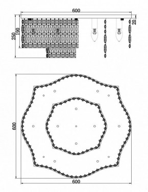 Потолочная люстра Maytoni Dune DIA005CL-10CH в Снежинске - snezhinsk.mebel24.online | фото 2