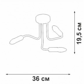 Потолочная люстра Vitaluce V3023 V3023-1/3PL в Снежинске - snezhinsk.mebel24.online | фото 2