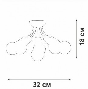 Потолочная люстра Vitaluce V3927 V3927-0/6PL в Снежинске - snezhinsk.mebel24.online | фото 6