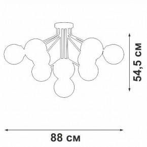 Потолочная люстра Vitaluce V42870 V42870-8/10PL в Снежинске - snezhinsk.mebel24.online | фото