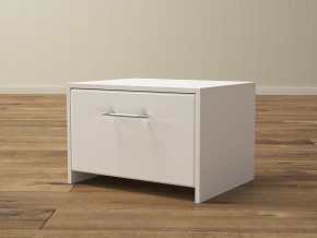 PROxSON Тумба Varna (ЛДСП Белая+экокожа Белый/Белый) 51x40 в Снежинске - snezhinsk.mebel24.online | фото