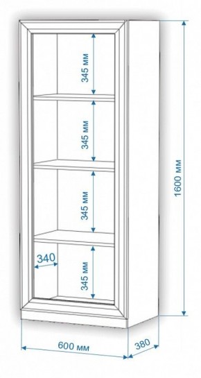 Шкаф для белья Нобиле ВтН-ФГД в Снежинске - snezhinsk.mebel24.online | фото 2