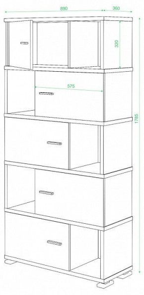 Шкаф комбинированный Домино СБ-30/5 в Снежинске - snezhinsk.mebel24.online | фото 2